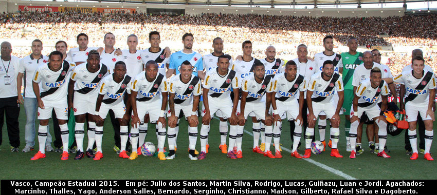 Vasco campeão estadual 2015