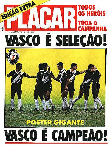 Selevascão campeã do Brasil (1989) — Vasco 1×0 São Paulo