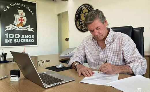 Jorge Salgado, presidente do Vasco