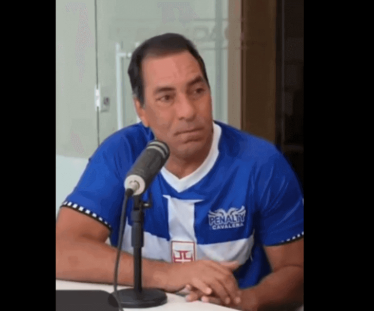 Edmundo emocionado após vitória do Vasco