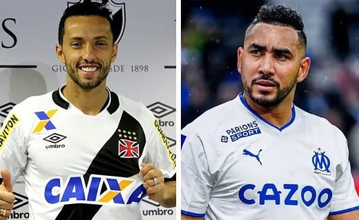 Nenê chegou ao Vasco em 2015 e Dimitri Payet em 2023