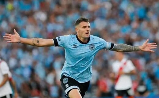 Pablo Vegetti em campo pelo Belgrano