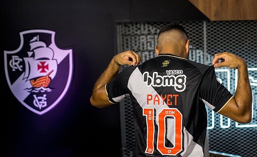 Payet com a camisa 10 do Vasco