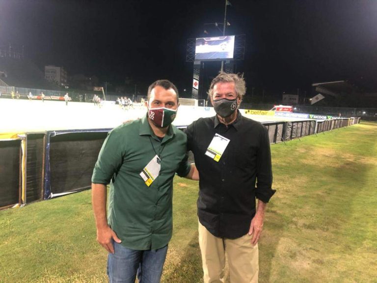 Mário Bittencourt e Jorge Salgado em São Januário