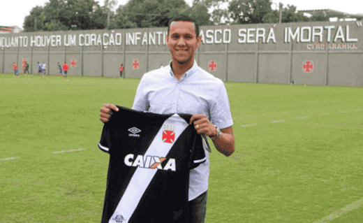 Souza durante visita ao Vasco em 2017