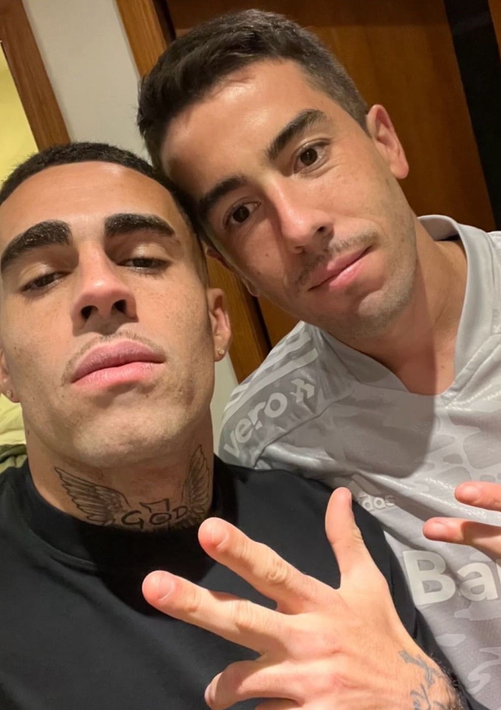 Gabriel e Carlos de Pena estão afastados pelo Inter — Foto: Reprodução