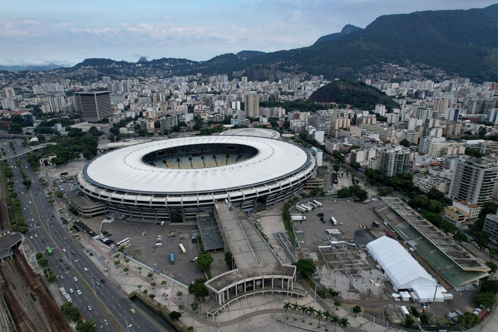 Visão aérea do Maracanã — Foto: Wagner Meier/Getty Images