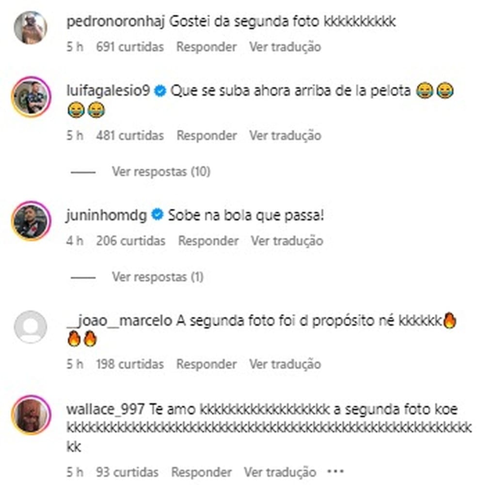 Torcedores do Vasco ironizam publicação de Vegetti — Foto: Reprodução