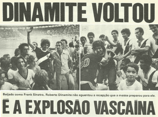 20190503-014723-1-reportagem-da-revista-manchete-esportiva Reportagem da revista Manchete Esportiva sobre a chegada de Dinamite