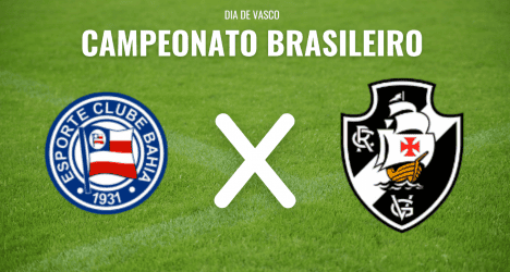 Esporte Clube Bahia e Vasco da Gama, duelando.