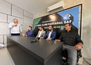 Assessor do governo do Estado de Mato Grosso do Sul, Julio Brant integrou a equipe de entrevistados na coletiva de imprensa do Futebol Clube Pantanal SAF.