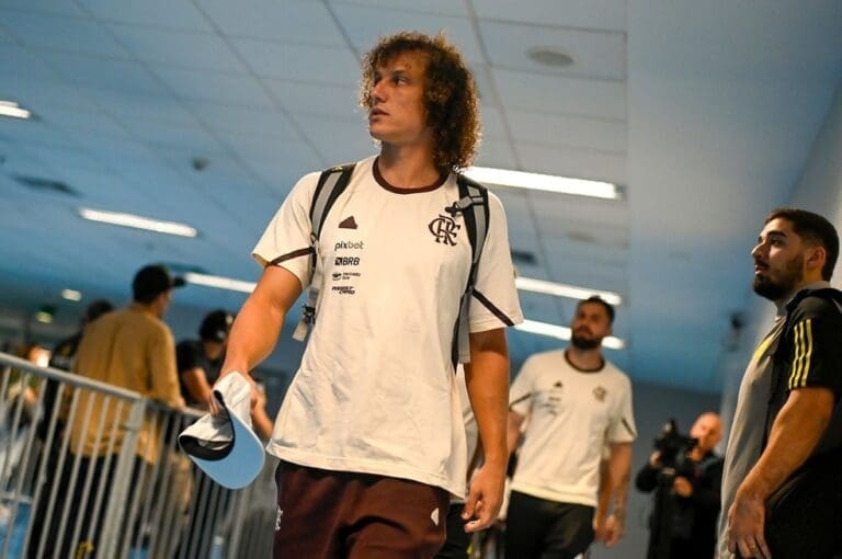 David Luiz em ação pelo Flamengo no Brasileirão — Foto: Divulgação/Flamengo