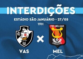 CET-Rio informa sobre bloqueios nas proximidades de São Januário para Vasco x Melgar