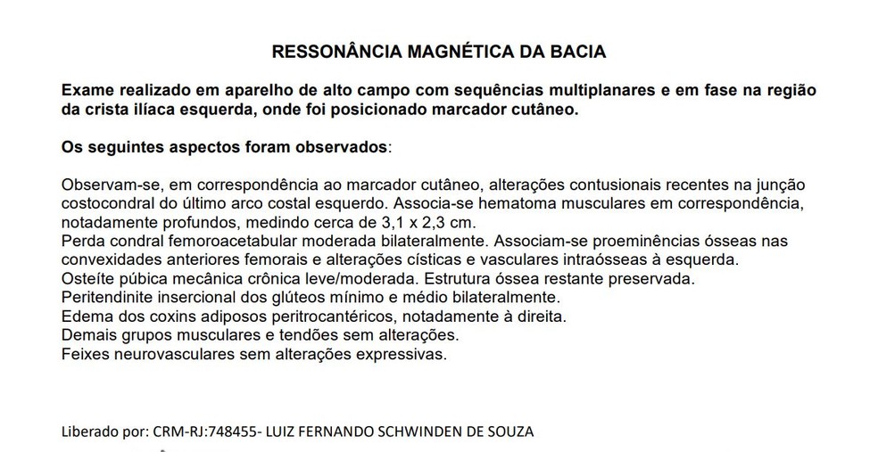 20250729-203436-1-12-resultado-do-exame-de-imagem-feito-na-bacia-de-leo-jardim-goleiro-do-vasco-foto-divulgacao-vasco Resultado do exame de imagem feito na bacia de Léo Jardim, goleiro do Vasco — Foto: Divulgação / Vasco