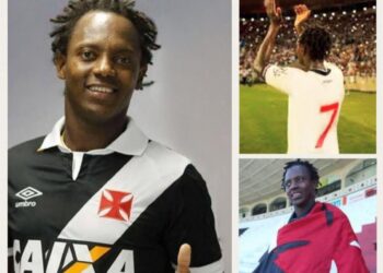 Andrezinho, campeão carioca com o Vasco, celebra 42 anos de idade.