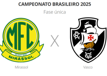 Confira os jogadores ausentes e os amarelados de Mirassol e Vasco.