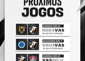 Confira a programação da base do Vasco para esta semana; partidas contra Cruzeiro e Fluminense serão transmitidas.