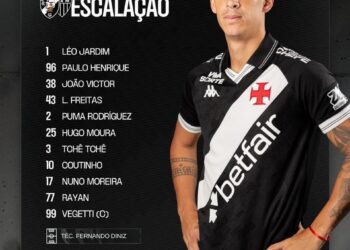 Victor Luís, lateral-esquerdo de ofício, figura como alternativa no banco neste domingo.