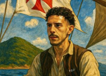 Veja Nuno Moreira como navegador português em nova ilustração