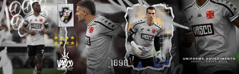 Vasco da Gama jogando em campo com uniforme 2025.