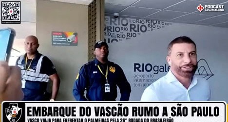 Vasco na chegada ao São Paulo.