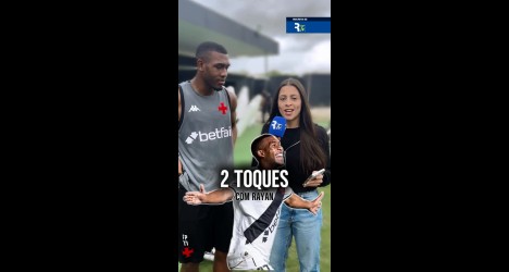 Jogador do Vasco em entrevista na TV.