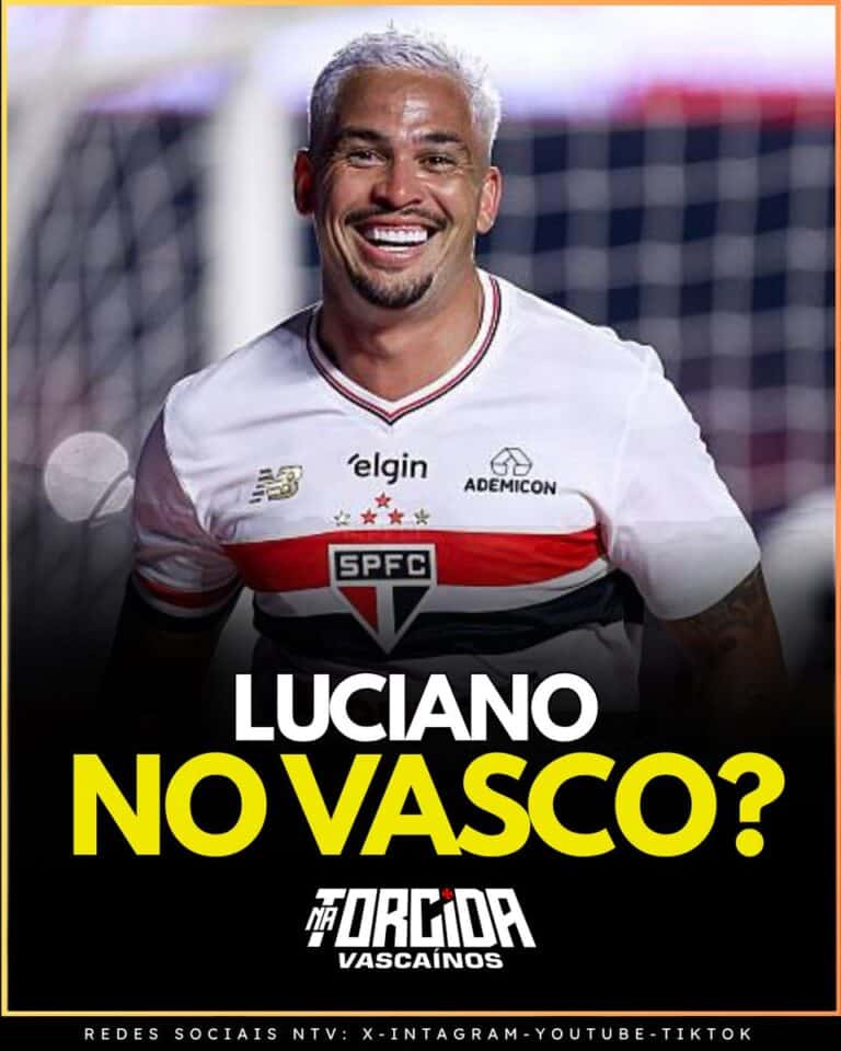 Luciano em uniforme do São Paulo Futebol Clube sorrindo.