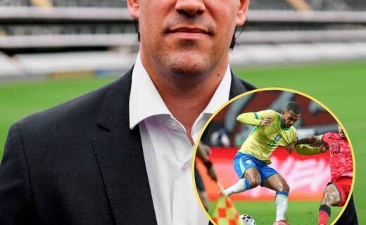 Paulo Bracks em destaque no estádio.