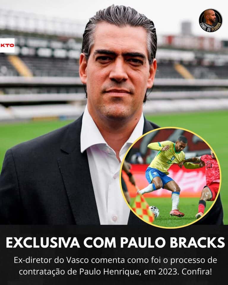 Paulo Bracks em destaque no estádio.