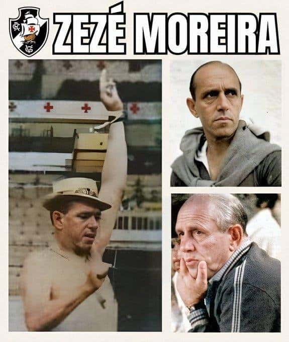 Zezé Moreira, montagem humorística do Vasco.