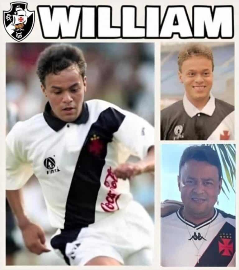 William, jogador do Vasco, em ação durante partida.