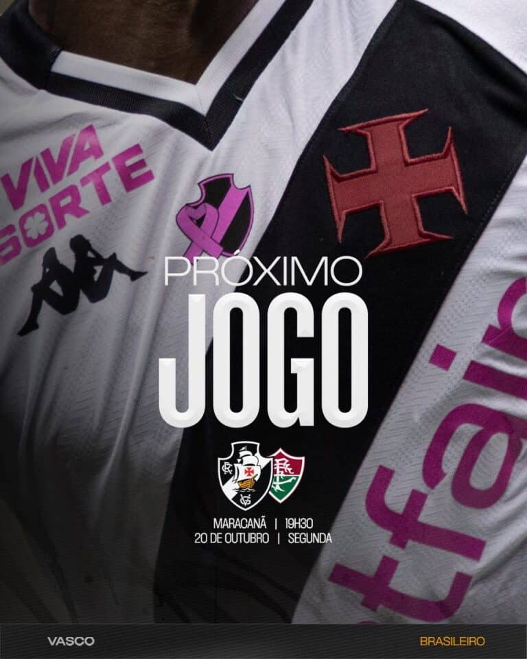 Vasca do uniforme do Vasco com patch de cruz.