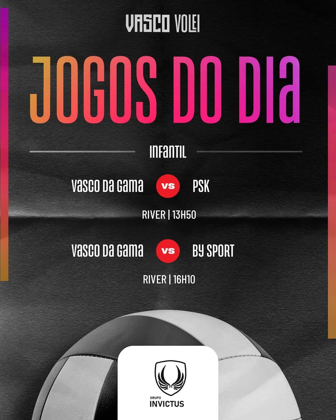 Jogo de futebol para crianças com bola e logo Grupo Invictus.