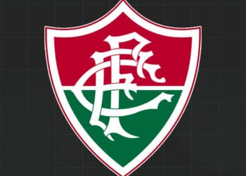 Escudo do Vasco da Gama com cores vermelha, verde e branco.