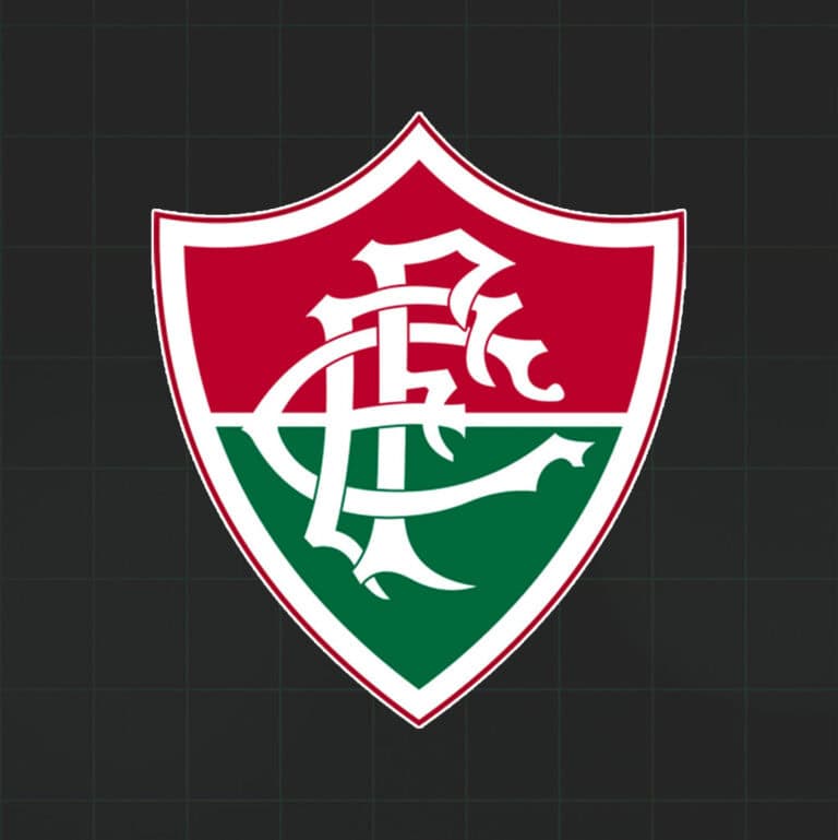 Escudo do Vasco da Gama com cores vermelha, verde e branco.