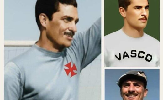 Vasca de treino com escudo do Vasco.