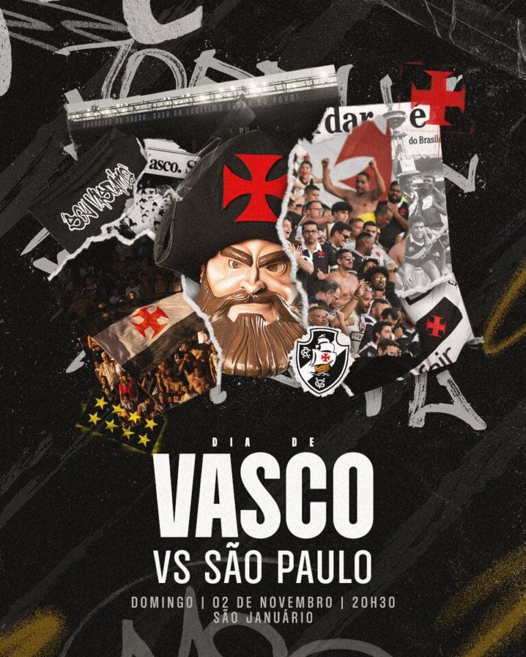 Vasco da Gama comemorando com torcedores no estádio.