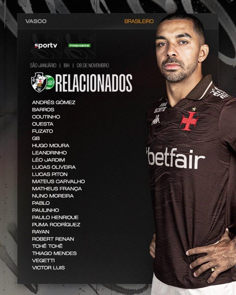 Player from Vasco wearing a brown jersey, standing with hand on hip.