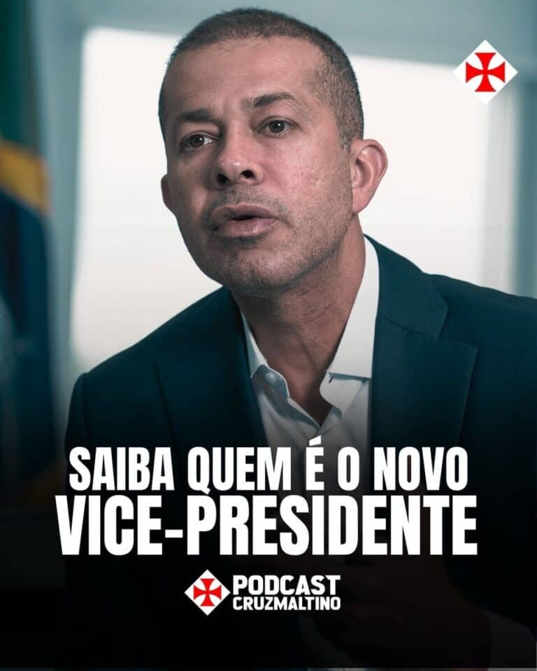 Imagem de um homem de terno falando, com logo do Cruz Maltino no canto superior direito.