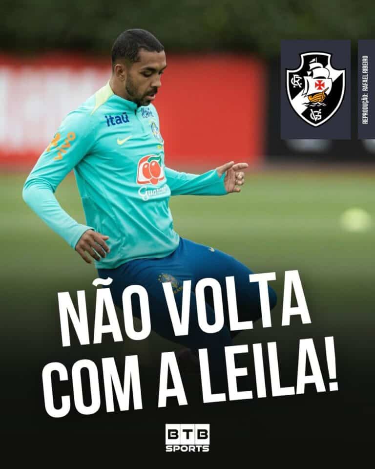 Jogador do Vasco treinando, uniforme azul-verde vibrante, fundo de campo de futebol iluminado.