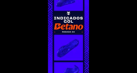 Chute de futebol com logo do Betano.