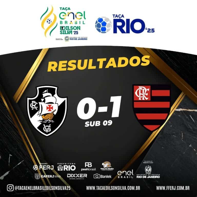 Gols do Vasco e Flamengo na final sub 09.