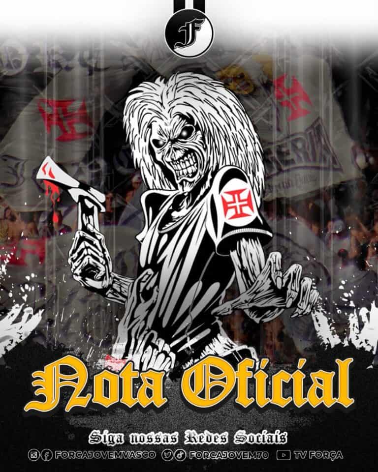 1. Ilustração de um personagem com símbolo do Vasco.