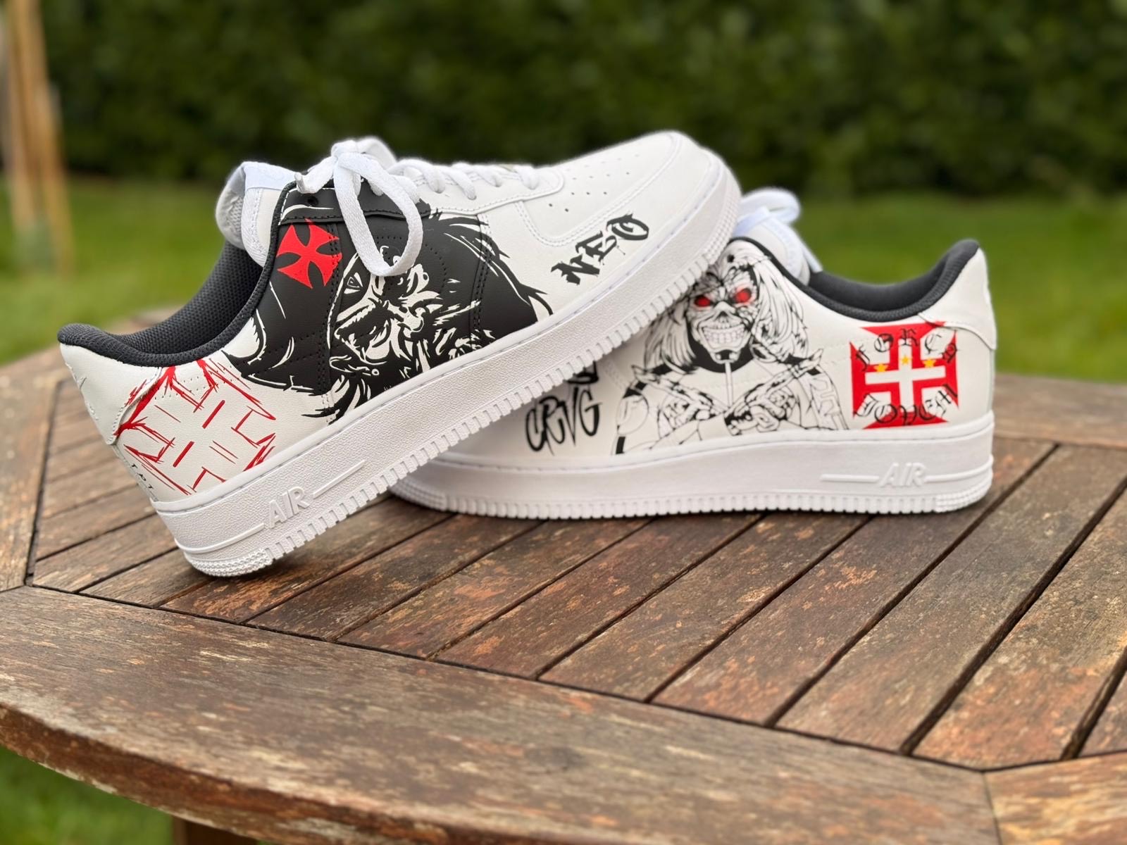 Tênis Nike Air do Vasco customizados