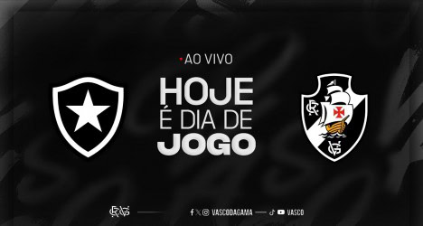 Botão com escudo do Botafogo e Vasco.