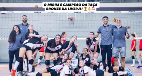 Campeãs da Taça de vôlei do Vasco.