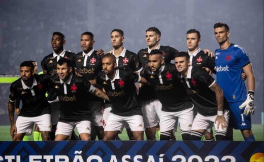 Jogadores do Vasco em São Januário