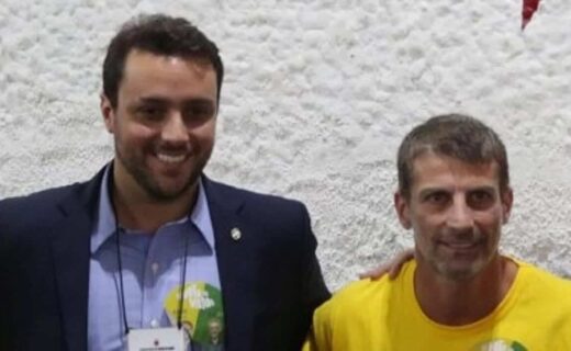 Julio Brant e Pedrinho na eleição do Vasco de 2017