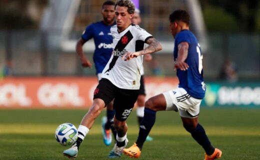 Marlon Gomes durante o jogo contra o Cruzeiro