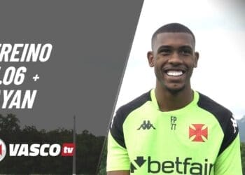 VascoTV exibe clipes do treino de quarta-feira e entrevista com Rayan; assista ao vídeo.